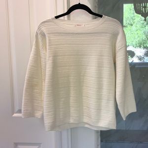 white sweater from Finery in London.